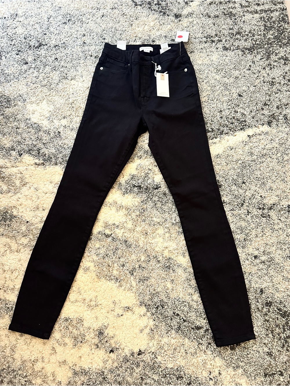 Good American Black High-Waist Skinny Jeans